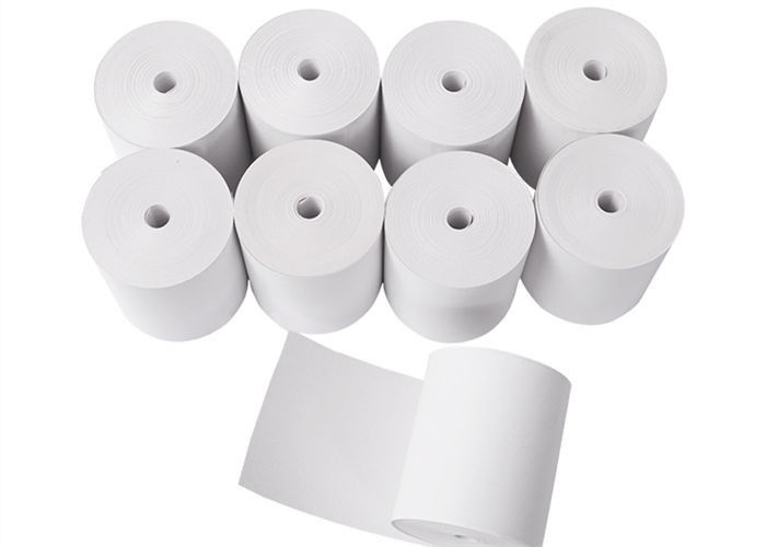 Putih Polos 65gsm 57mmx40mm Pos Thermal Paper Rolls